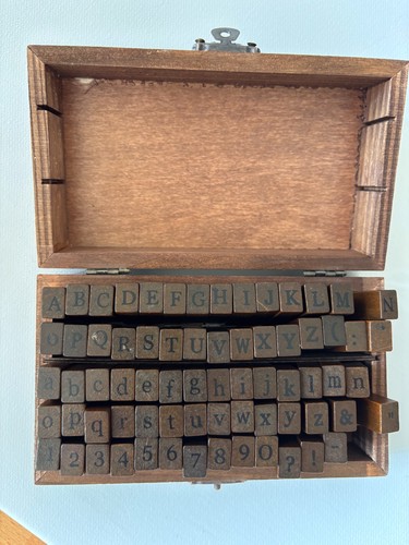 Buchstabenstempel set - buchstabenstempel-set, in