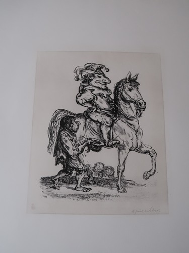 Paul weber lithographie der - a,