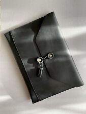 Handtasche Herrentasche Damentasche Clutch Schwarz Leder