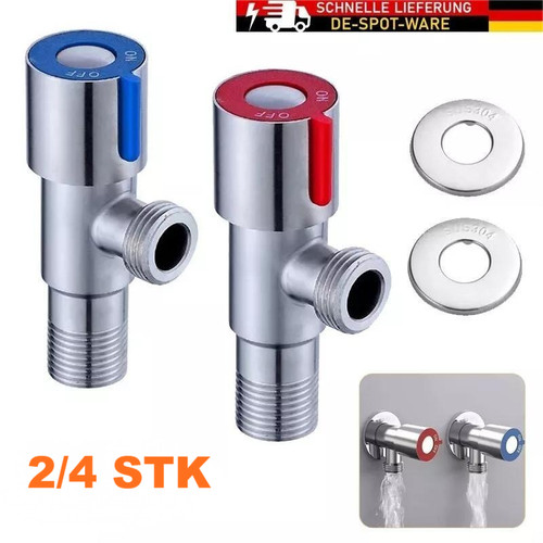 4stk eckventil eckhahn - eckventil, 1/2