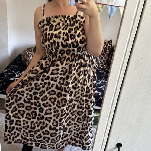 Leoparden kleid bohoo maxi - kleid,