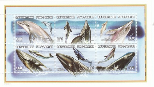 3894 togo block mnh fauna - /,