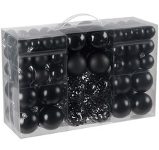 Christbaumkugeln Schwarz 100