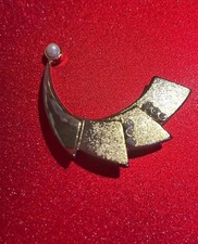 Vintage Brosche Goldfarben