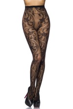 Sexy Netz Strumpfhose Blumen