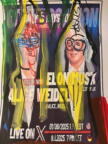 Pop art acryl papier malerei - , acryl/papier