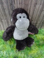 🐝  Nici Gorilla Affe Schlenker  Stofftier Plüschtier Kuscheltier 22 cm  Etikett