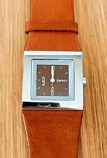 DKNY, Damenuhr, Fashionwatch, Quarz Lederband