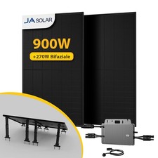 900W Bifazial Balkonkraftwerk Tsun 800W Wechselrichter mit Halterung Solaranlage