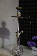 Aladin MVP 470 Edelstahl Wasserpfeife Set Shisha Schlauch Kopf gebraucht