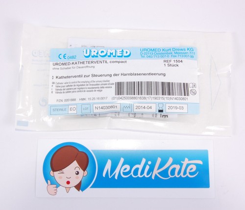 Uromed katheterventil - 3x,