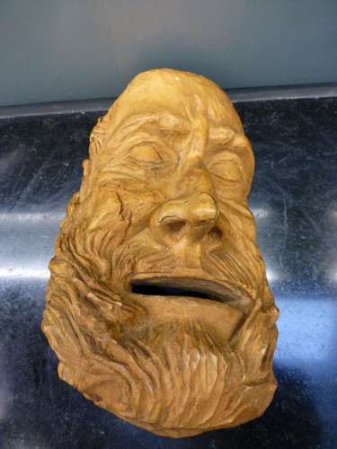 Handgeschnitzte holzmaske - handgeschnitzte,