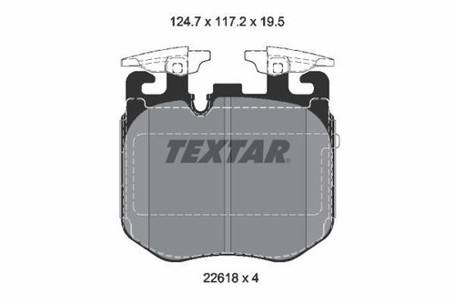 Textar 2261801 bremsbelagsatz - 2261801,