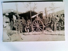 Gulaschkanone, Feldküche, Soldaten, WK1, Postkarte, ungelaufen, ca. 1916