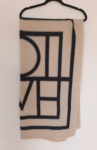 Schal stola beige - /, beige/schwarz