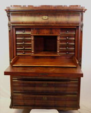 Stilvoller Mahagoni-Schreibschrank, Louis Phlilippe um 1870....