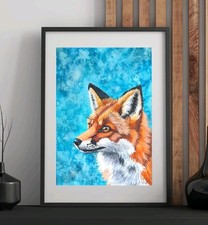 Originales Fuchs Gemälde in