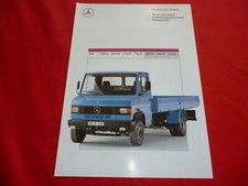 MERCEDES T2 Großtransporter 809 D Pritschenwagen Fahrgestelle Prospekt von 1990