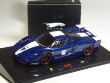 (KI-07-33) Hot Wheels Elite N5606 Ferrari FXX metallic blue #24 in 1:43 in OVP