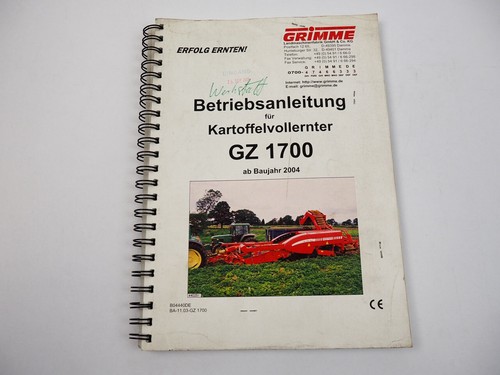 Grimme gz1700 dls - grimme, dl