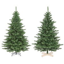 Nordmanntanne Tannenbaum Künstlich Weihnachtsbaum mit Metallständer Holzständer