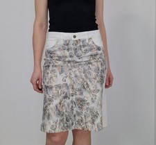 Weißer Jeans Rock Gr 36 S