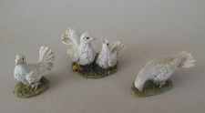 Taube Tauben Set 3-teilig 2 cm