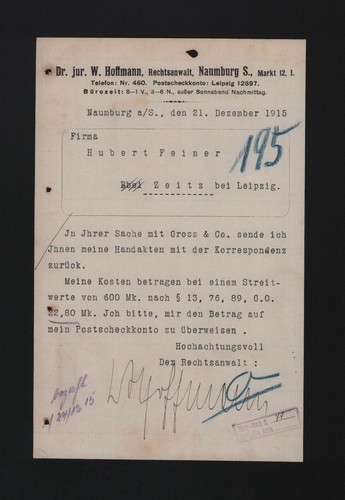 Naumburg brief 1915 jur - brief, 1915,