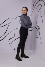 PIKEUR XENIA GR Kinder Reithose / Vollbesatz GRIP  nightblue Sportswear 2022