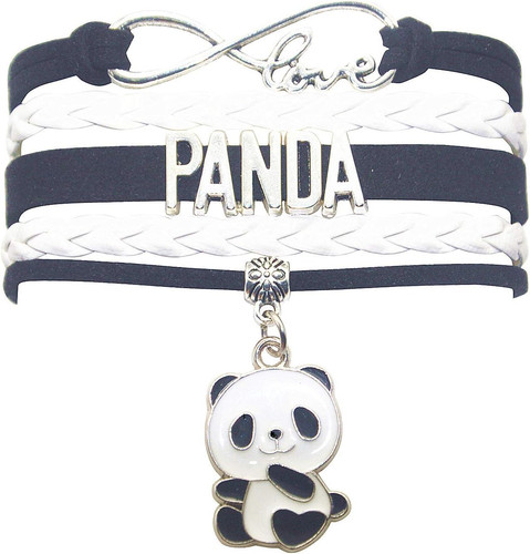 Panda charm bracelet infinity - panda,