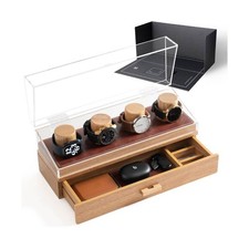 Holme & Hadfield Uhrenvitrine, Uhrenständer – Herren-Uhrenbox aus Holz,
