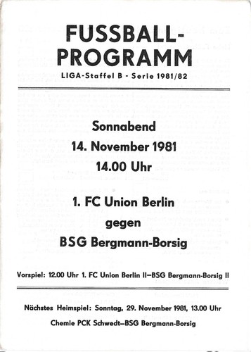 Ddr liga fußballprogramm - ,
