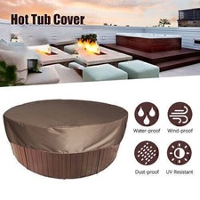 1 pc Whirlpool Round Spa Cover All-Weather Protector for Harsh Weather