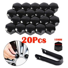 20x Schwarz Kappen für Radbolzen Radschrauben Radmuttern Radschraubenkappen 19mm