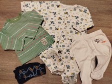 Komplettset Baby Bekleidung Junge Gr.  68 Hose Pullover Strampler Strumpfhose