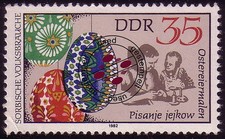 2719 Sorbische Volksbräuche 35 Pf Ostereiermalen O
