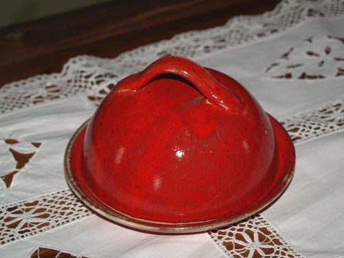 Rote käseglocke klein aus - käseglocke,