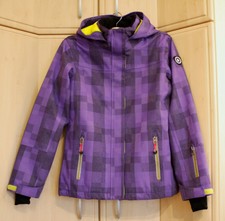 KILLTEC Winterjacke lila Mädchen Gr. 152 Parka Anorak Kapuze Wind - Wasserdicht