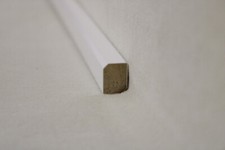 1Stk 100cm Glasleiste weiß lackiert 16x20mm Einnagelleiste Holzleisten