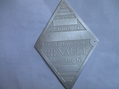 Typenschild renault schild - typenschild,