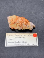 Vanadinit ps.n. Wulfenit, Rowley Mine, Maricopa, Arizona, USA