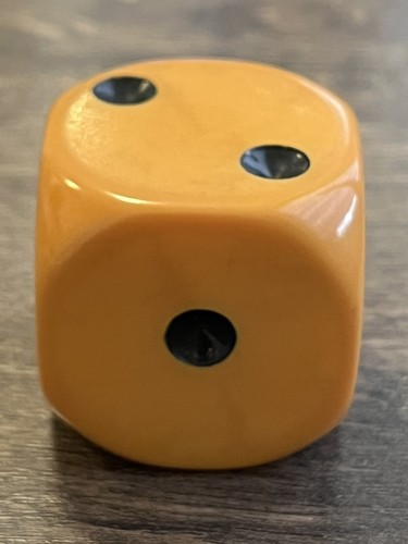 Ddr würfel bakelit - bakelit, (35mm)