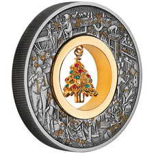 Silbermünze 2 oz Santa´s