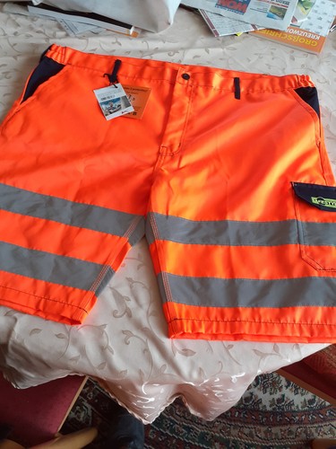 Warnschutzhose orange kurz - orange,