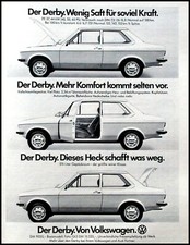 VW Derby,  originale Werbung aus 1977