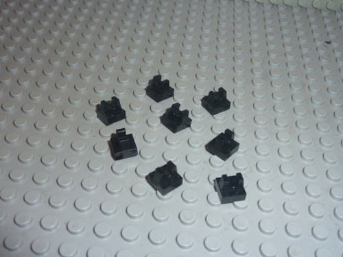Lego schwarze fliese x - fliese, 1