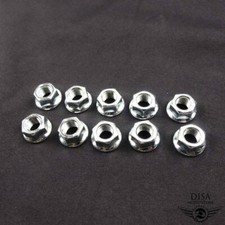 10 x Mutter M10X1,25 mit Bund