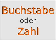 Aufkleber Buchstaben Zahlen