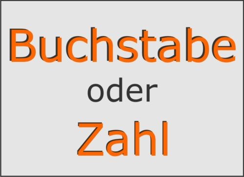 Aufkleber buchstaben zahlen - aufkleber,