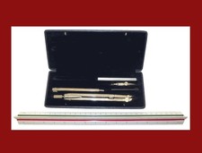 ZIRKEL Präzision HAFF 5teilig +Dreikant MassStab FABER 1:15-1:100  Profi-Qualitä